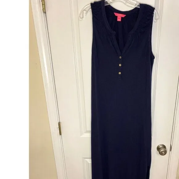 knee length dresses for ladies Lilly Pulitzer Essie Maxi Long Dress – White Chocolate Couture main image 1